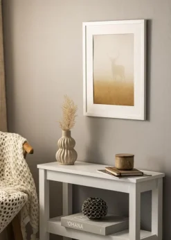 Ramme Devon Hvid - Valgfri Størrelse (Akrylglas)