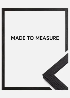 Ramme Devon Sort - Valgfri Størrelse (Akrylglas)