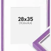 Ramme Diana Lilla 28x35 cm - Passepartout Hvid 8x10 inches