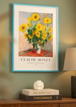 Ramme Diana Lyseblå 30x40 cm - Passepartout Hvid 22x32 cm