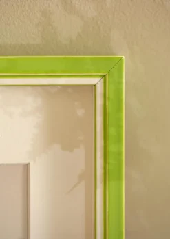 Ramme Diana Lysegrøn 50x50 cm - Passepartout Hvid 16x16 inches