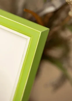 Ramme Diana Lysegrøn 50x60 cm - Passepartout Hvid 37x46 cm
