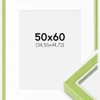 Ramme Diana Lysegrøn 50x60 cm - Passepartout Hvid 14x18 inches