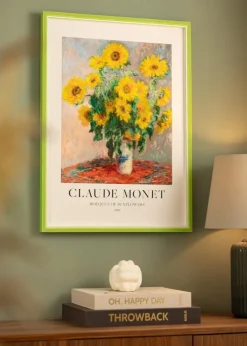 Ramme Diana Lysegrøn 50x60 cm - Passepartout Hvid 41x51 cm