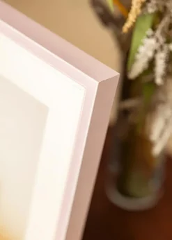 Ramme Diana lyserød 20x30 cm - Passepartout Hvid 10x20 cm