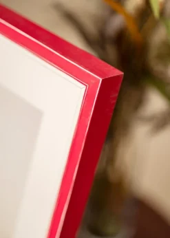 Ramme Diana Rød 30x40 cm - Passepartout Hvid 18x27 cm