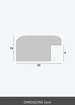 Ramme Dorset Grøn - Valgfri Størrelse (Akrylglas)