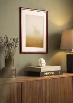 Ramme Dorset Mørkerød - Valgfri Størrelse (Akrylglas)