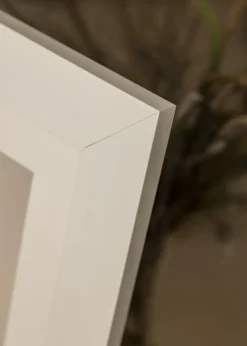 Ramme Dover Hvid - Valgfri Størrelse (Akrylglas)