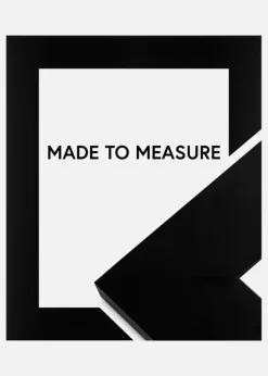 Ramme Dover Sort - Valgfri Størrelse (Akrylglas)