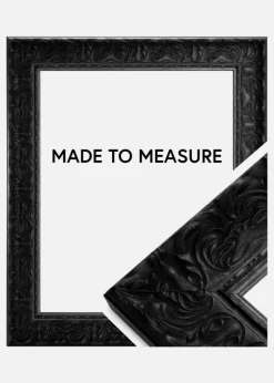 Ramme Durham Sort - Valgfri Størrelse (Akrylglas)