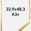 Ramme Edsbyn Akrylglas Guld 32,9x48,3 cm (A3+)