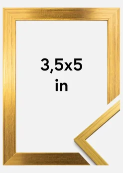 Ramme Edsbyn Akrylglas Guld 3,5x5 inches (8,89x12,7 cm)