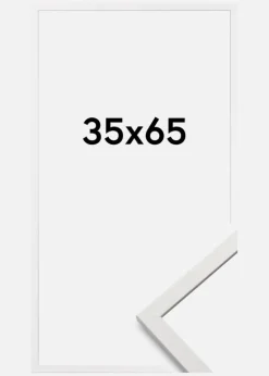 Ramme Edsbyn Akrylglas Hvid 35x65 cm