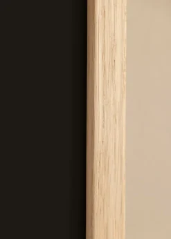 Ramme Edsbyn Eg 30x70 cm - Passepartout Sort 20x60 cm