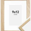 Ramme Edsbyn Eg 9x12 cm - Passepartout Hvid 6x9 cm