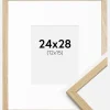 Ramme Edsbyn Eg 24x28 cm - Passepartout Hvid 13x16 cm