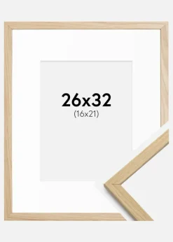 Ramme Edsbyn Eg 26x32 cm - Passepartout Hvid 17x22 cm