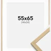 Ramme Edsbyn Eg 55x65 cm - Passepartout Hvid 45x55 cm