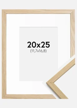 Ramme Edsbyn Eg 20x25 cm - Passepartout Hvid 5x7 inches