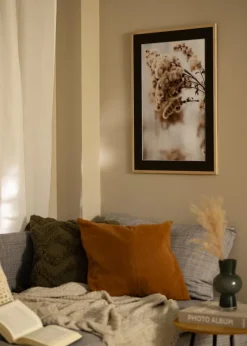 Ramme Edsbyn Eg 13x18 cm - Passepartout Sort 9x12 cm