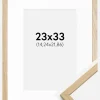Ramme Edsbyn Eg 23x33 cm - Passepartout Hvid 6x9 inches