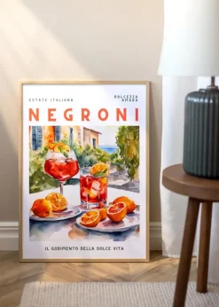 Ramme Edsbyn Eg 40x60 cm - Passepartout Hvid 25x50 cm