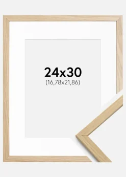 Ramme Edsbyn Eg 24x30 cm - Passepartout Hvid 7x9 inches