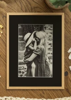 Ramme Edsbyn Eg 35x50 cm - Passepartout Sort 30x35 cm