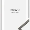 Ramme Edsbyn Grafit 50x70 cm - Passepartout Hvid 16x24 inches