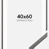 Ramme Edsbyn Grafit 40x60 cm - Passepartout Hvid 32,9x48,3 cm (A3+)