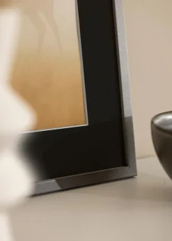 Ramme Edsbyn Grafit 11x15 cm - Passepartout Sort 7x9 cm