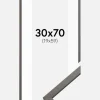 Ramme Edsbyn Grafit 30x70 cm - Passepartout Hvid 20x60 cm