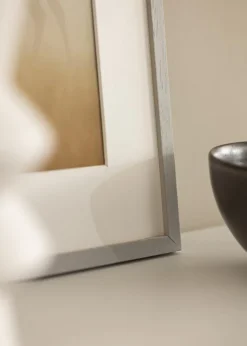 Ramme Edsbyn Grey 40x40 cm - Passepartout Hvid 32x32 cm