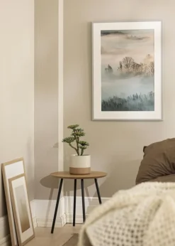 Ramme Edsbyn Grey 30x30 cm - Passepartout Hvid 8x8 inches