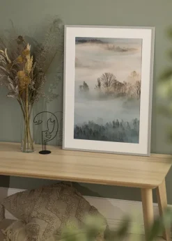 Ramme Edsbyn Grey 40x60 cm - Passepartout Hvid 25x50 cm