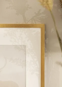 Ramme Edsbyn Guld 40x40 cm - Passepartout Hvid 32x32 cm