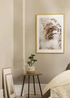 Ramme Edsbyn Guld 50x60 cm - Passepartout Hvid 15x20 inches