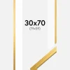 Ramme Edsbyn Guld 30x70 cm - Passepartout Hvid 20x60 cm