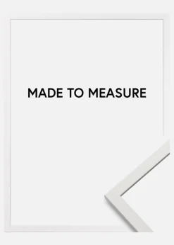 Ramme Edsbyn Hvid - Valgfri Størrelse (Plexiglas)