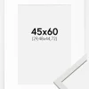 Ramme Edsbyn Hvid 45x60 cm - Passepartout Hvid 12x18 inches (30,48x45,72 cm)