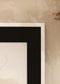 Ramme Edsbyn Hvid 14x18 cm - Passepartout Sort 10x13 cm