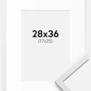 Ramme Edsbyn Hvid 28x36 cm - Passepartout Hvid 18x26 cm