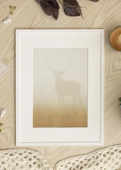 Ramme Edsbyn Hvid 30x70 cm - Passepartout Hvid 20x60 cm