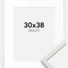 Ramme Edsbyn Hvid 30x38 cm - Passepartout Hvid 21x28 cm