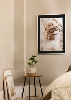 Ramme Edsbyn Hvid 18x24 cm - Passepartout Sort 13x18 cm