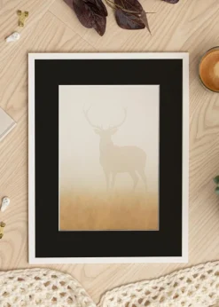 Ramme Edsbyn Hvid 18x24 cm - Passepartout Sort 13x18 cm