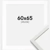 Ramme Edsbyn Hvid 60x65 cm - Passepartout Hvid 50x55 cm