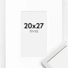 Ramme Edsbyn Hvid 20x27 cm - Passepartout Hvid 10x17 cm