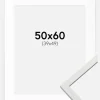 Ramme Edsbyn Hvid 50x60 cm - Passepartout Hvid 40x50 cm